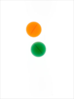 Two Spheres in a White Space (2010) <br /><span>Archival Pigment on Hahnemuhle Museum Etching Paper<br />15" x 20" print size, 20" x 25" framed</span> two spheres